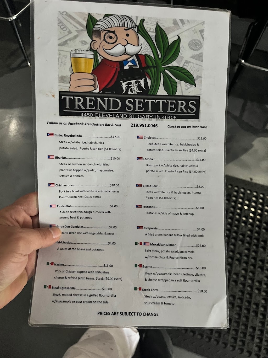 Trendsetters bar & grill | 4450 Cleveland St, Gary, IN 46408, USA | Phone: (219) 951-0046