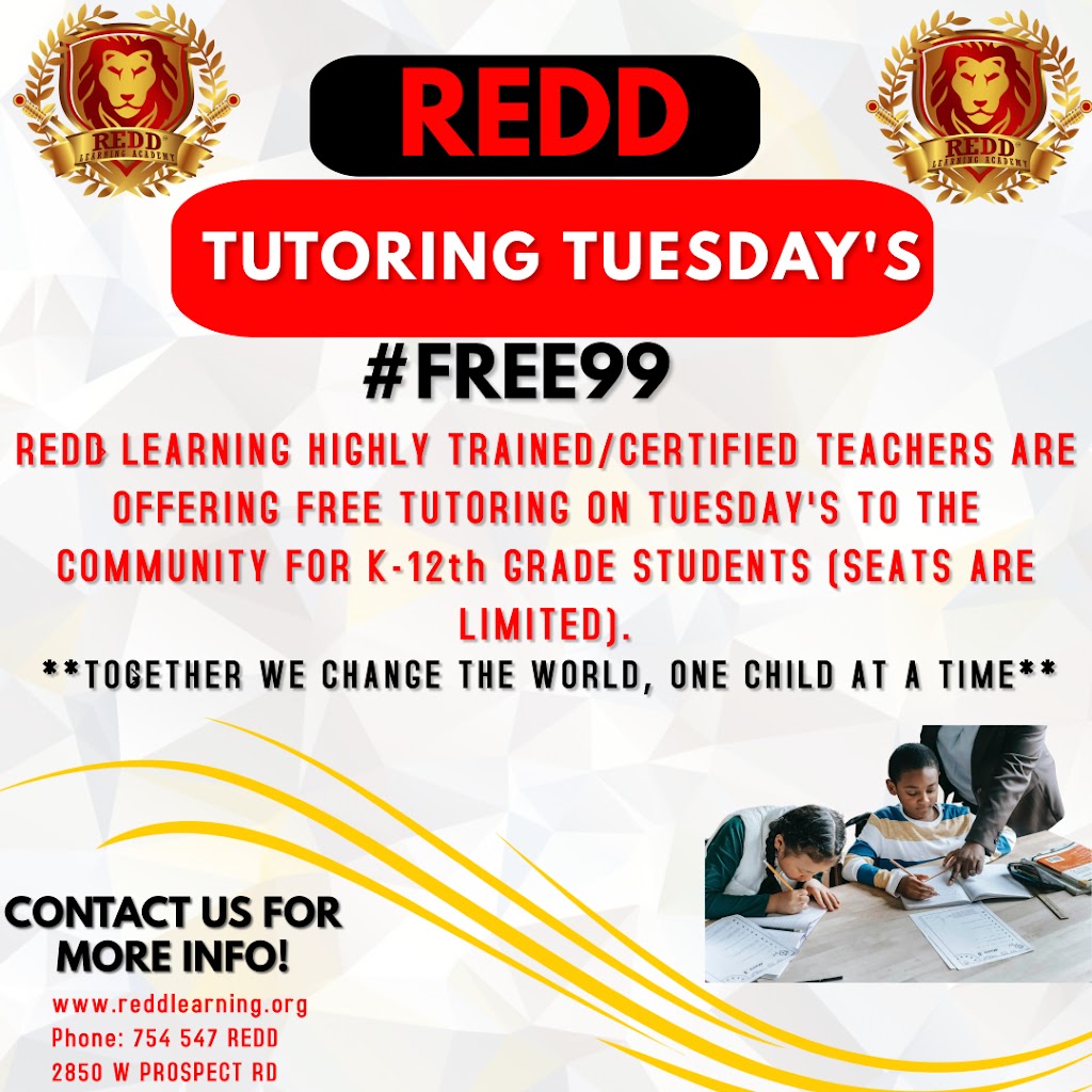 REDD LEARNING ACADEMY | 2850 Prospect Rd, Fort Lauderdale, FL 33309, USA | Phone: (754) 547-7333