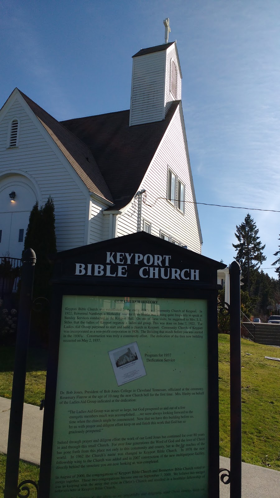Keyport Bible Church | 15270 Washington Ave NE, Keyport, WA 98345, USA | Phone: (360) 779-4235