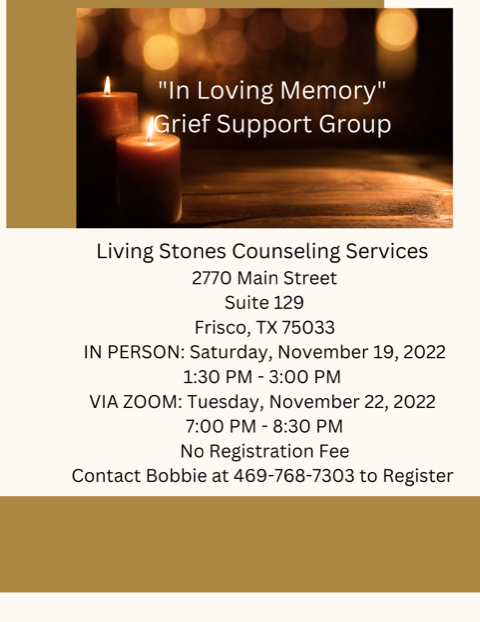 Living Stones Counseling Services, LLC | 2770 Main St Suite 129, Frisco, TX 75033, USA | Phone: (469) 768-7303