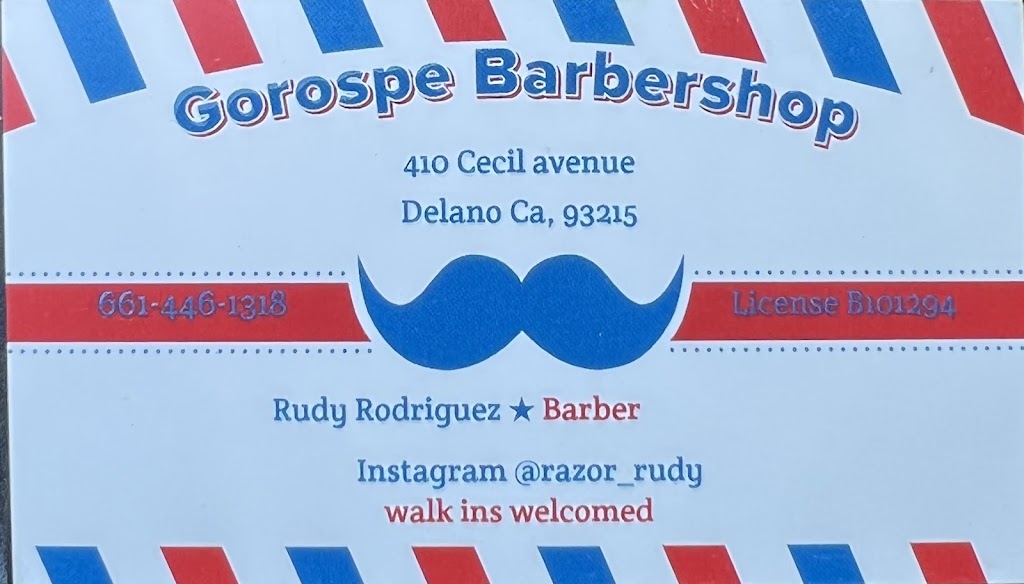 Gorospe Barbershop | 410 Cecil Ave, Delano, CA 93215, USA | Phone: (661) 747-4427