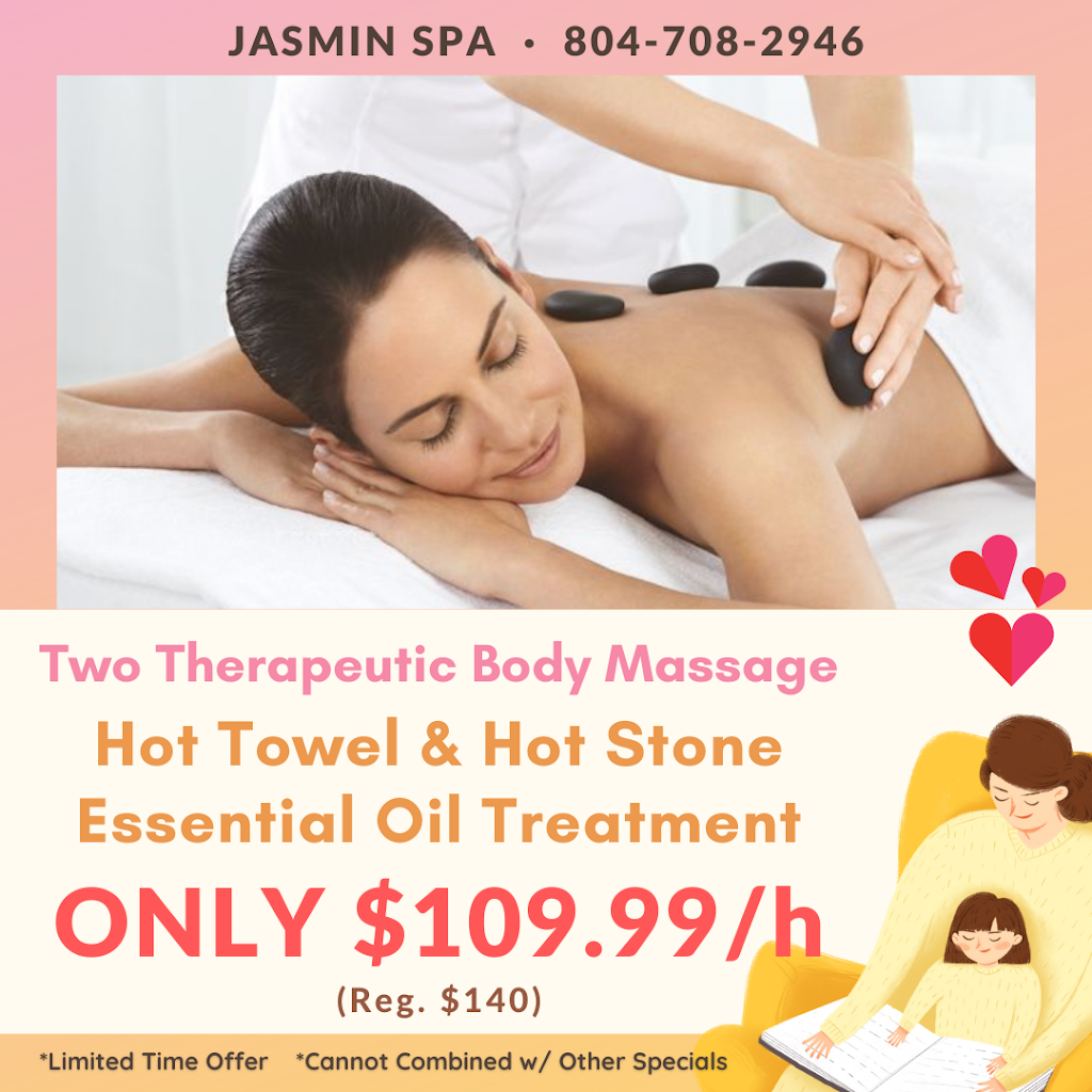 Jasmin Spa | 1587 Hockett Rd, Manakin-Sabot, VA 23103, USA | Phone: (804) 708-2946