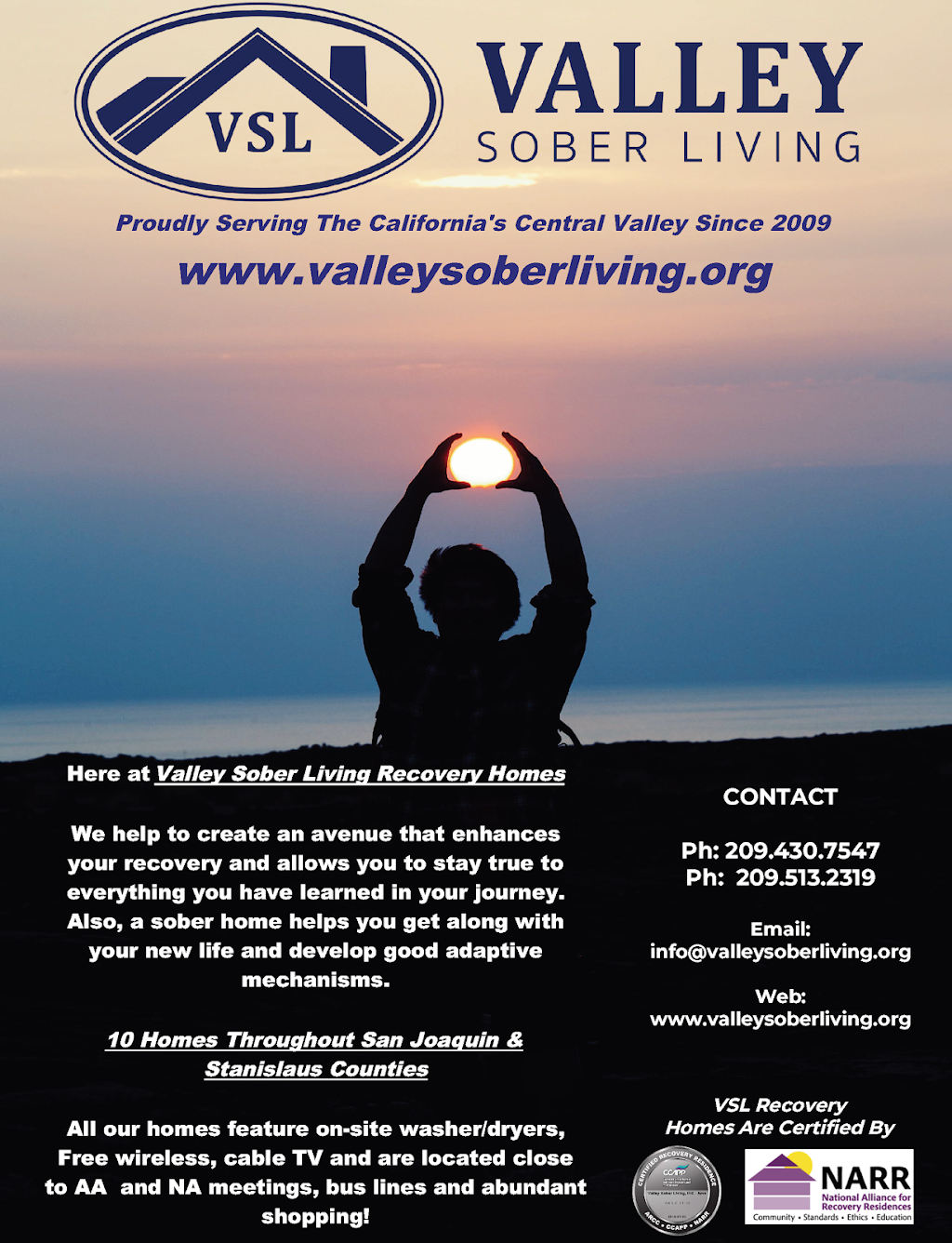Valley Sober Living Recovery Homes | 3724 San Marcos Dr, Stockton, CA 95212, USA | Phone: (209) 430-7547