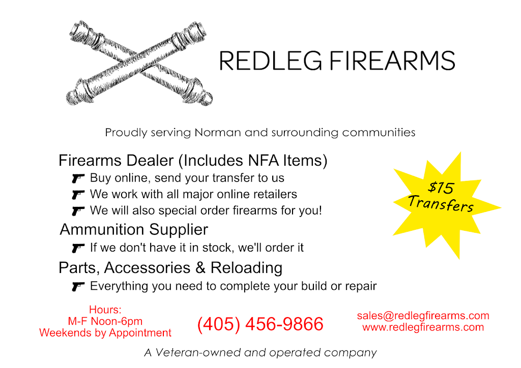 Redleg Firearms - FFL-SOT Dealer | 9400 Fawn Cir, Norman, OK 73026, USA | Phone: (405) 456-9866