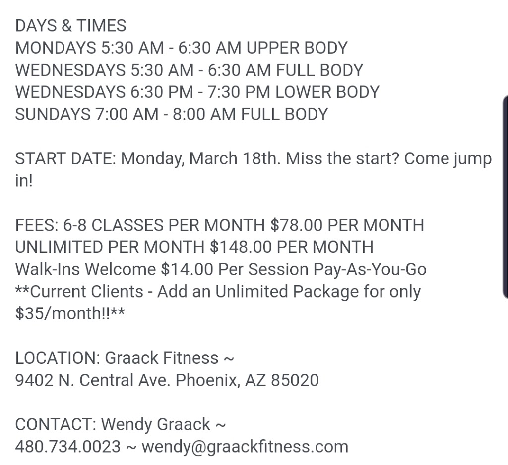 Graack Fitness | 13216 N Scottsdale Rd, Scottsdale, AZ 85254, USA | Phone: (480) 734-0023