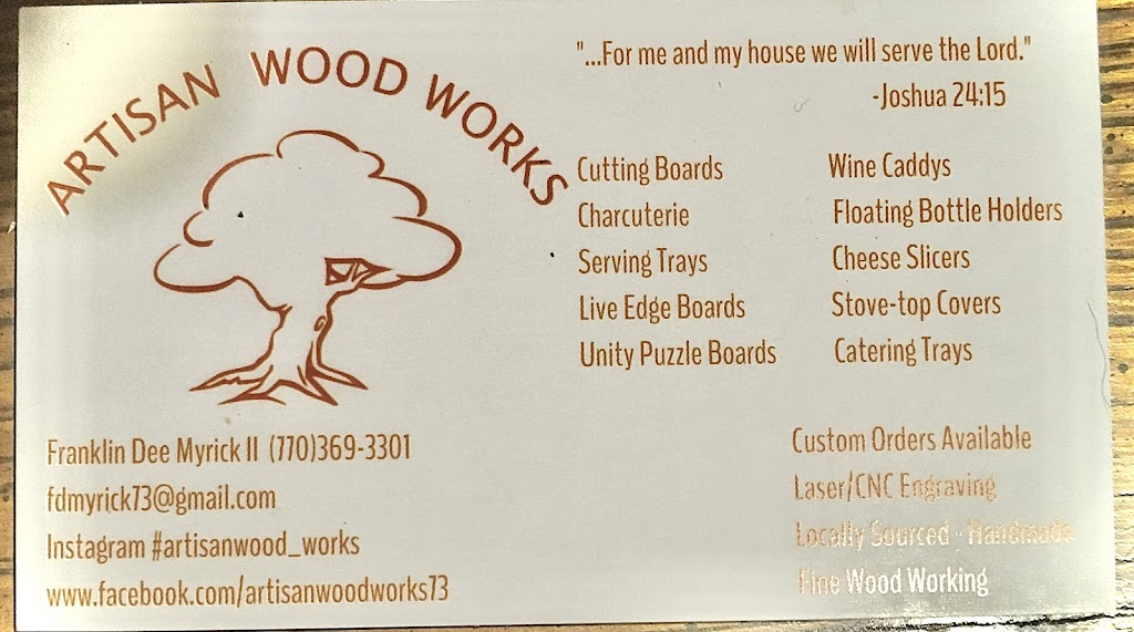 Artisan Wood Works | 6224 Westridge Trce, Acworth, GA 30102, USA | Phone: (770) 369-3301