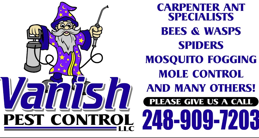 Vanish Pest Control | 228 Steadfield St, Commerce Charter Twp, MI 48382, USA | Phone: (248) 909-7203