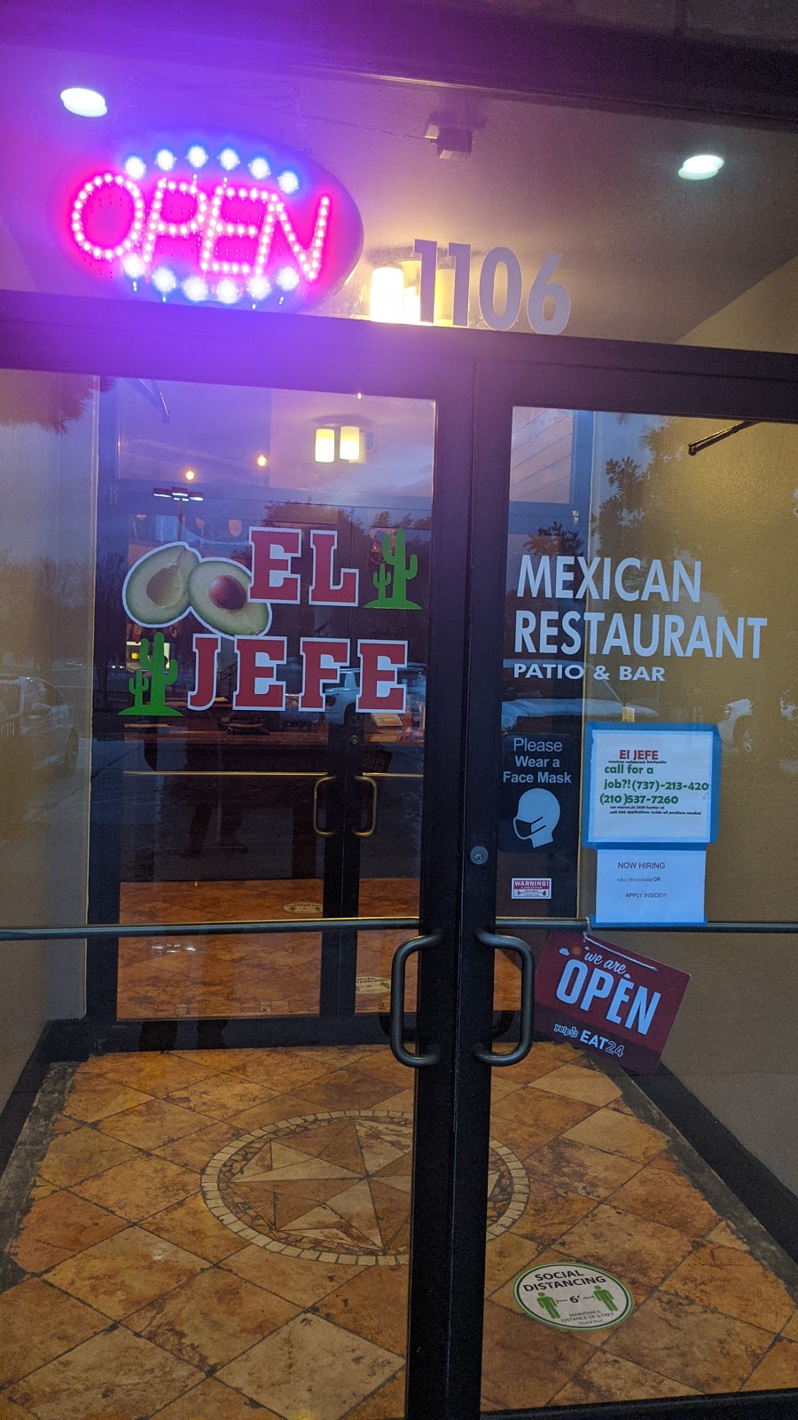 El Jefe | 2550 Hunter Rd #1104, San Marcos, TX 78666, USA | Phone: (737) 213-4202