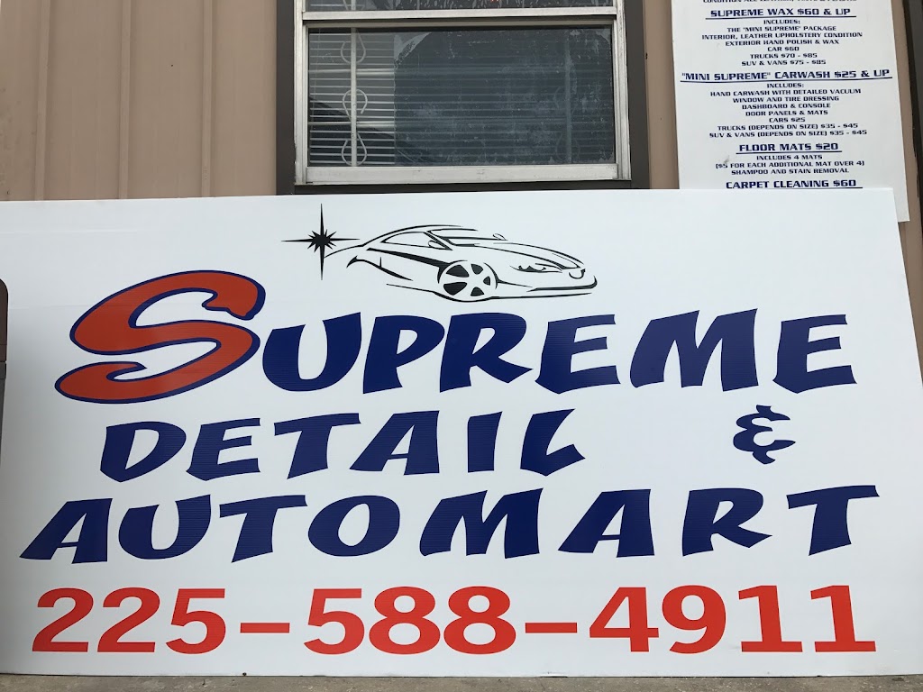 Supreme Detail & Auto Mart LLC | 6243 LA-1 S, Brusly, LA 70719, USA | Phone: (225) 588-4911
