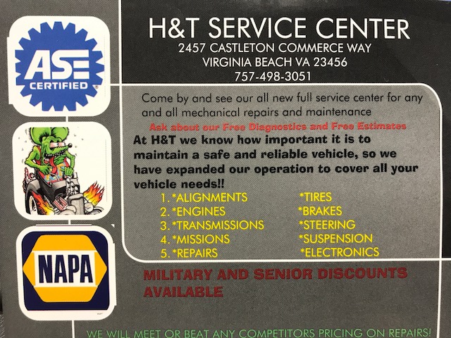 H&T Auto Care | 2457 Castleton Commerce Way, Virginia Beach, VA 23456, USA | Phone: (757) 689-4490