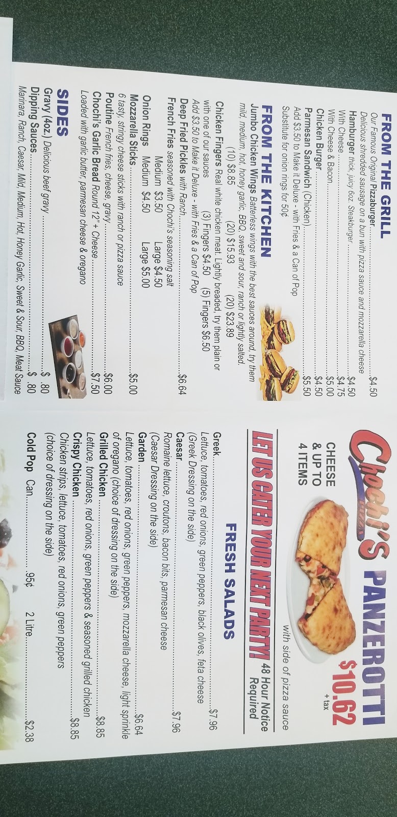 Chochis Pizza | 473 Notre Dame St, Belle River, ON N0R 1A0, Canada | Phone: (519) 728-0051