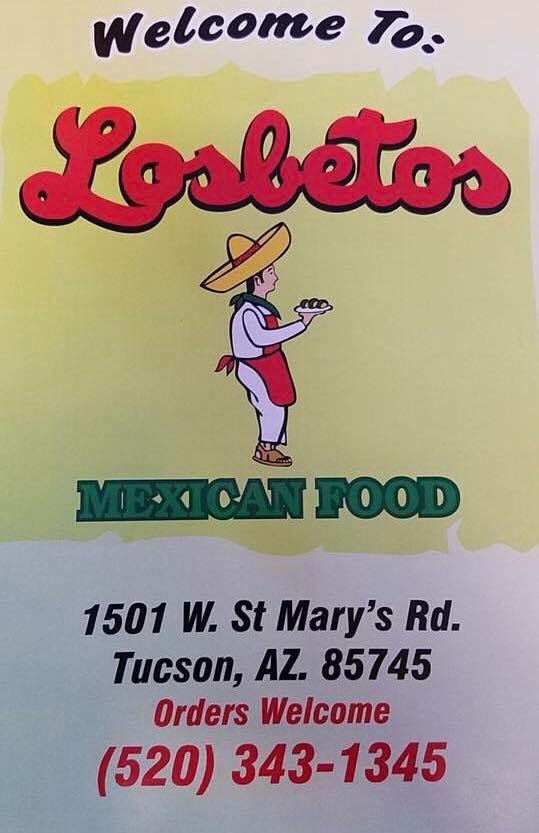 Los Betos | 1501 W St Marys Rd, Tucson, AZ 85745, USA | Phone: (520) 343-1345