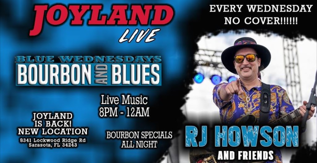 Joyland Live Music Venue | 8341 Lockwood Ridge Rd, Sarasota, FL 34243, USA | Phone: (941) 210-4110