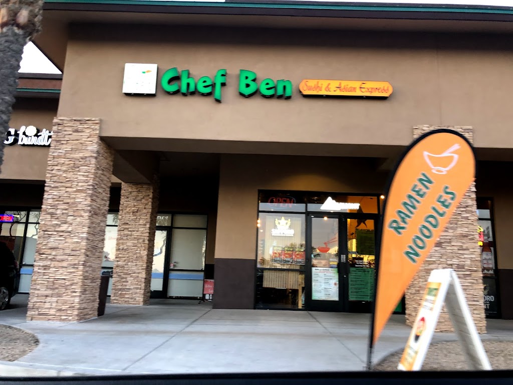 Chef Ben Sushi & Asian Express | 13824 W McDowell Rd #107, Goodyear, AZ 85395, USA | Phone: (623) 935-3288