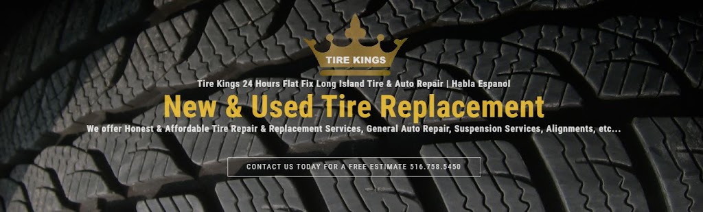 Tire Kings 24Hr. Flat Fix | 711 Fulton Ave, Hempstead, NY 11550, USA | Phone: (516) 500-9063