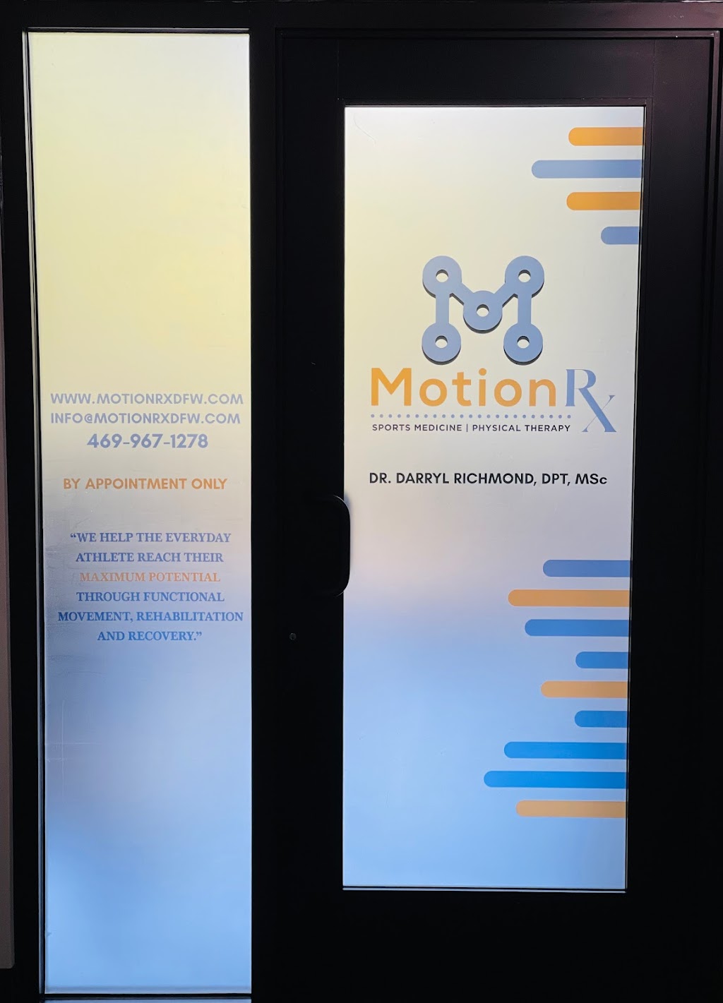 Motion Rx Sports Medicine Physical Therapy | 129 Collins Rd Suite 2214, Sunnyvale, TX 75182, USA | Phone: (469) 967-1278