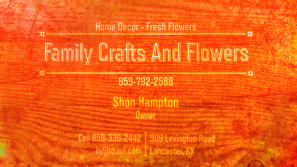Family Crafts & Flowers | 309 Lexington Rd, Lancaster, KY 40444, USA | Phone: (859) 792-2588