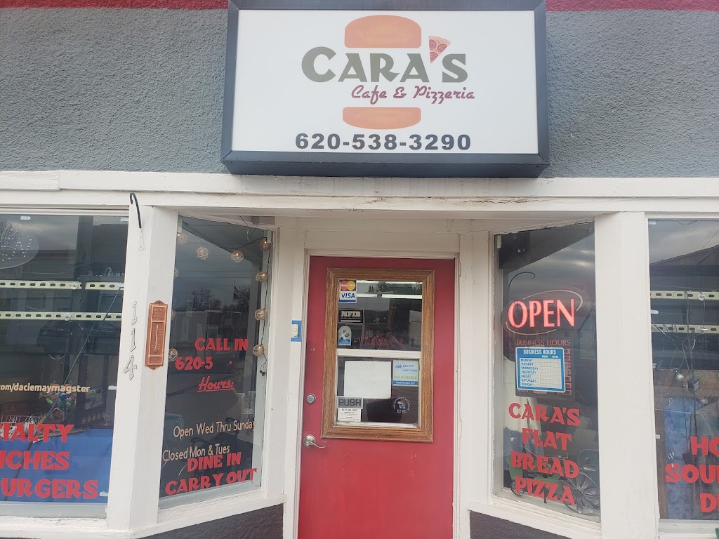 Caras Cafe and Pizzeria | 114 W Main St, Arlington, KS 67514, USA | Phone: (620) 516-1539