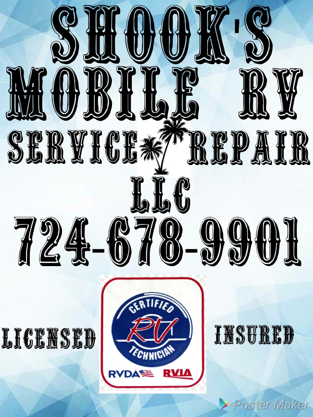SHOOKS MOBILE RV SERVICE REPAIR LLC | 1990 Henderson Ave, Washington, PA 15301, USA | Phone: (724) 678-9901