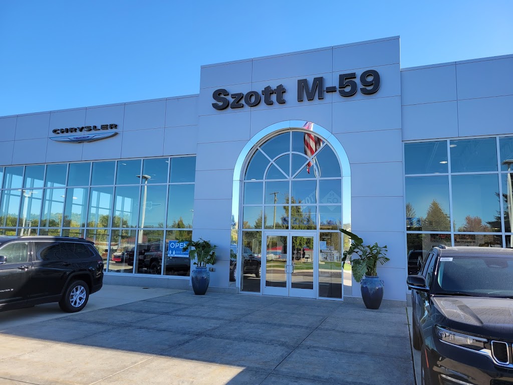 Szott M-59 Chrysler Jeep | 6700 Highland Rd, White Lake Charter Township, MI 48383, USA | Phone: (248) 889-8989