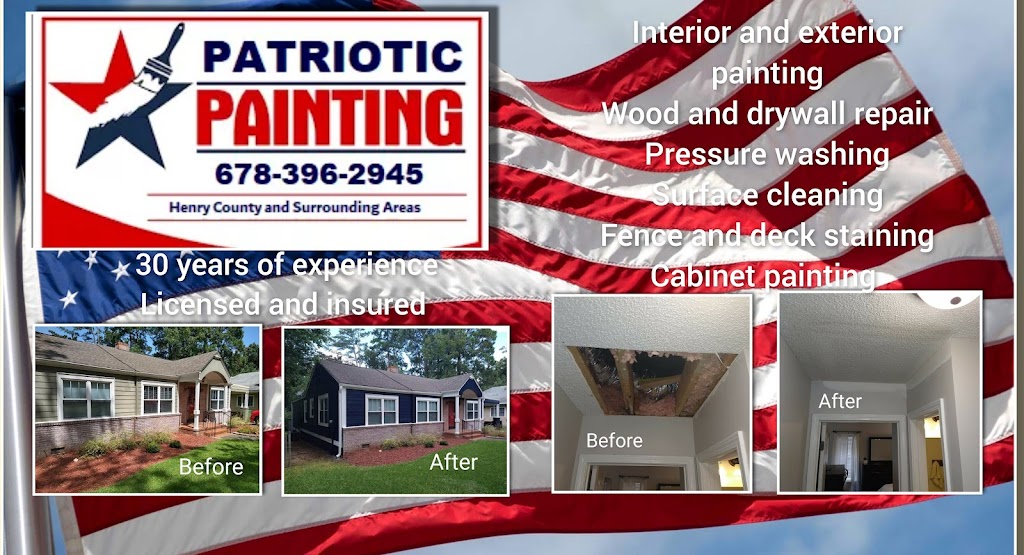 Patriotic Painting | 105 Makayla Dr, McDonough, GA 30252, USA | Phone: (678) 396-2945