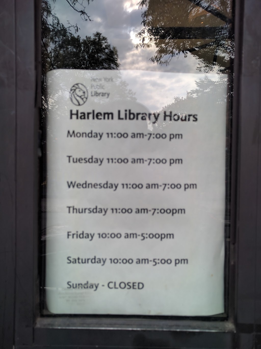 Harlem Library | 9 W 124th St, New York, NY 10027, USA | Phone: (212) 348-5620