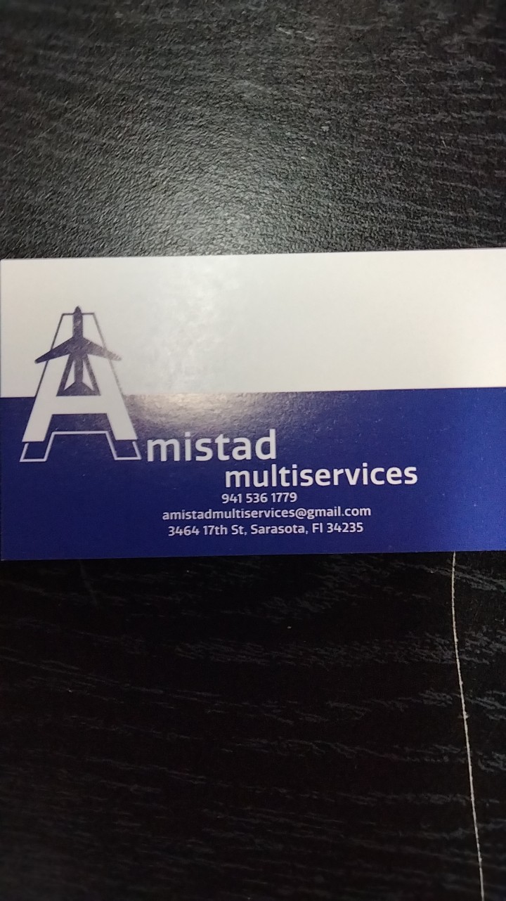 Amistad Multiservices LLC | 3464 17th St, Sarasota, FL 34235, USA | Phone: (941) 536-1779