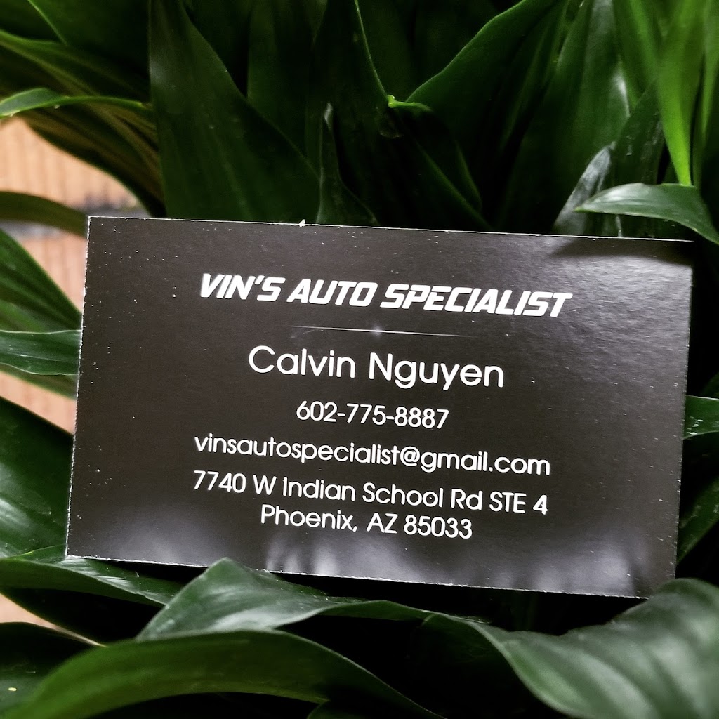 Vins Auto Specialist | 7740 W Indian School Rd, Phoenix, AZ 85033, USA | Phone: (623) 247-6196