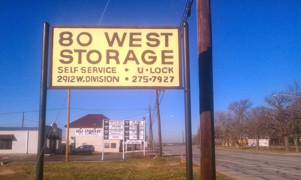 Eighty West Storage | 2912 W Division St, Arlington, TX 76012, USA | Phone: (817) 275-7927