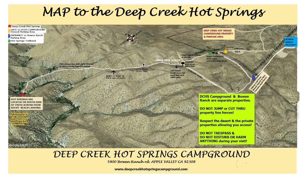 Deep Creek Hot Springs Campground | 5900 Bowen Ranch Rd, Apple Valley, CA 92308 | Phone: (760) 515-7525