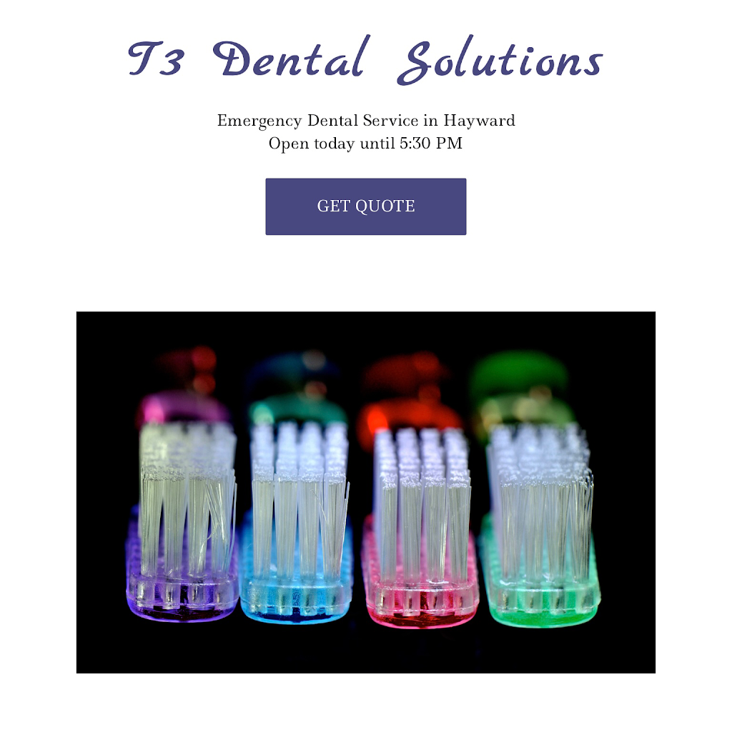 T3 Dental Solutions | 371 Gresel St, Hayward, CA 94544, USA | Phone: (510) 634-2432