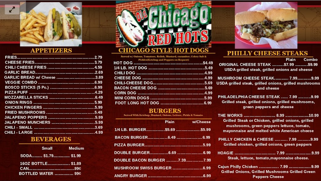 Old Chicago Red Hots of Hainesville | 64 E Belvidere Rd, Hainesville, IL 60030, USA | Phone: (847) 986-6488