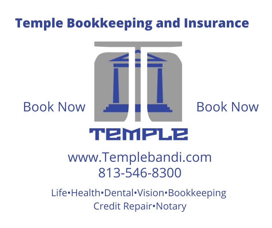 Temple Bookkeeping and Insurance | 30099 Merilee Pl, Wesley Chapel, FL 33545, USA | Phone: (813) 546-8300