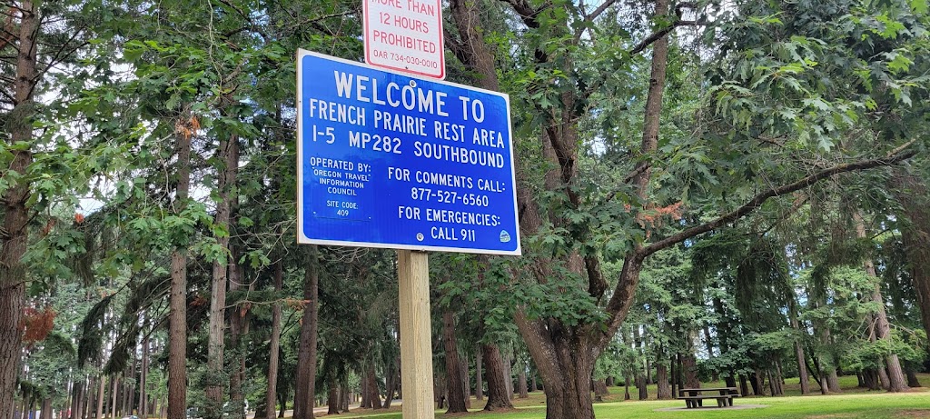 French Prairie (Baldock) Rest Area | 24515 I-5, Wilsonville, OR 97070, USA | Phone: (877) 527-6560