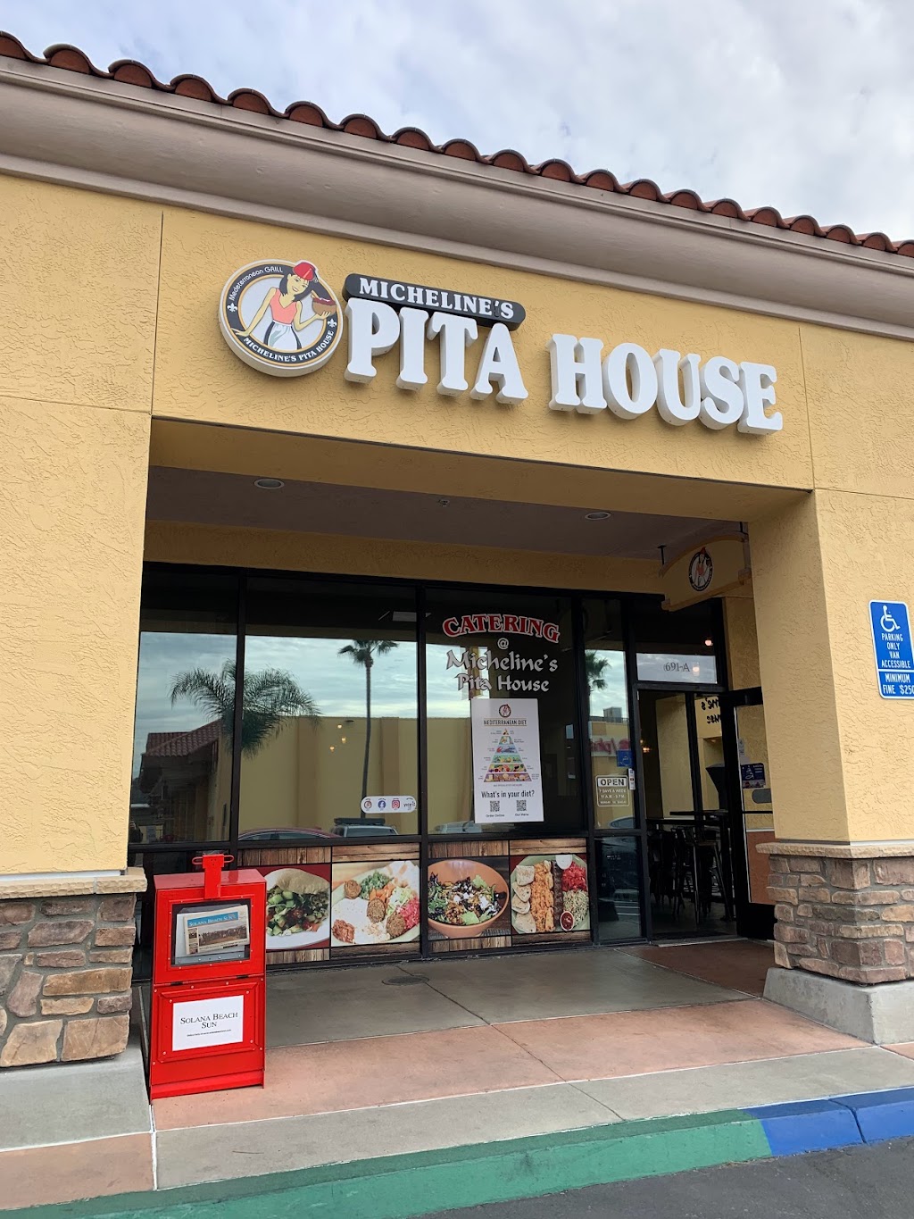 Michelines Pita House (Solana Beach) | 691 Lomas Santa Fe Dr Suite A, Solana Beach, CA 92075, USA | Phone: (858) 847-2355