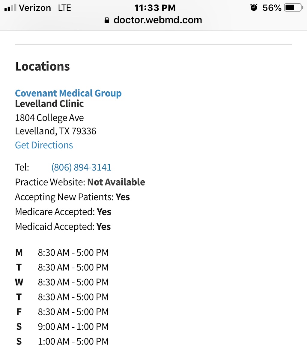 John B. Hanna, DO | 1804 College Ave, Levelland, TX 79336, USA | Phone: (806) 894-3141