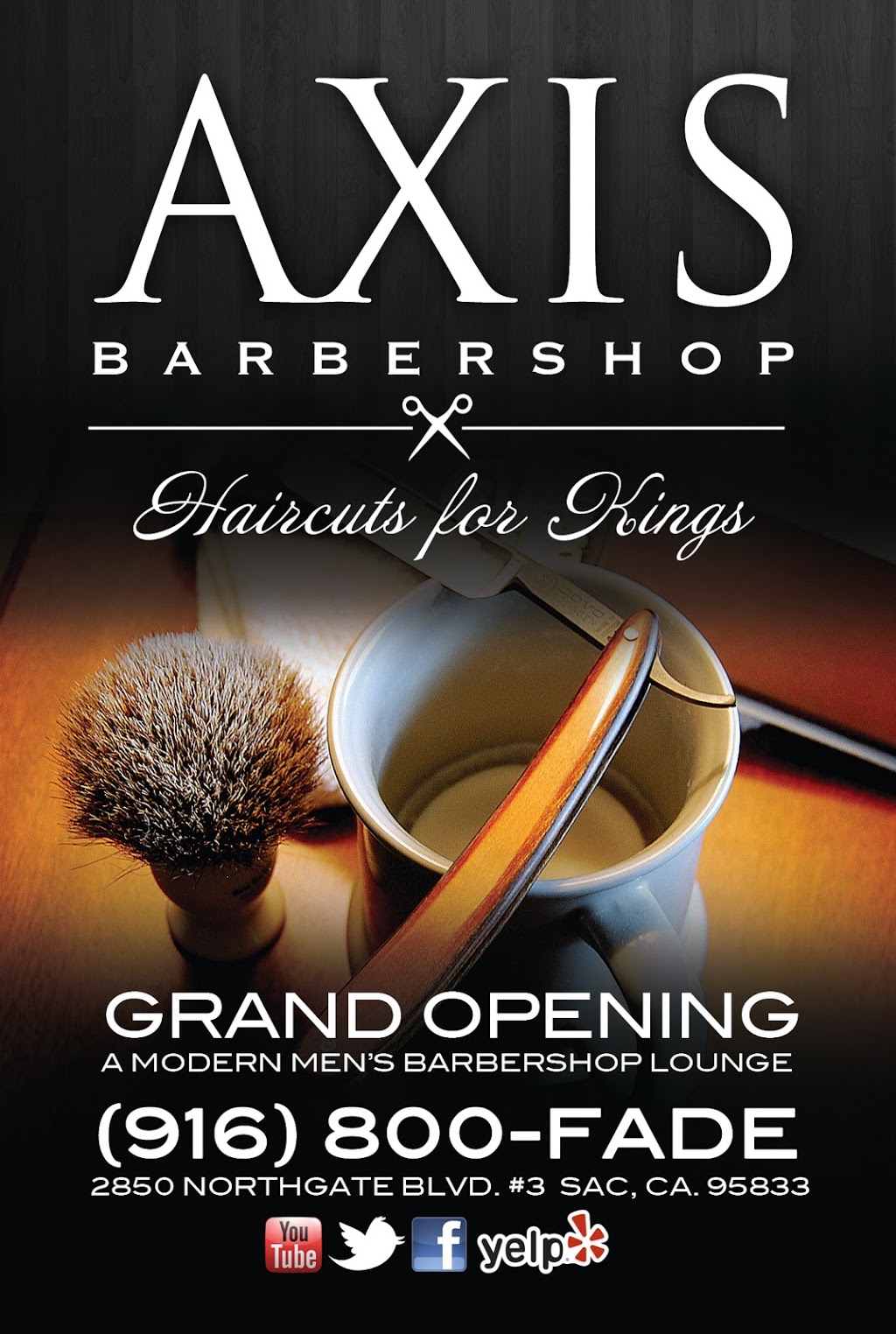 Axis BarberShop | 2850 Northgate Blvd, Sacramento, CA 95833 | Phone: (916) 800-3233