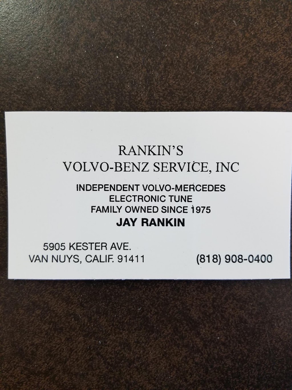 Rankins Volvo-Benz | 9505 Kester Ave, Van Nuys, CA 91411, USA | Phone: (818) 908-0400
