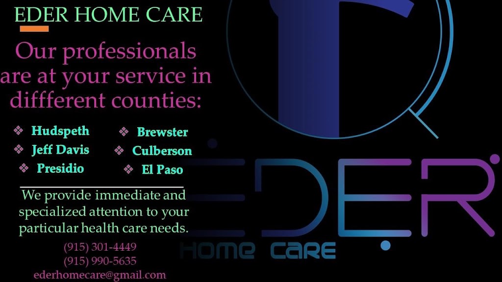 Eder Home Care, LLC | 1640 Myrtler Dr, Clint, TX 79836, USA | Phone: (915) 301-4449