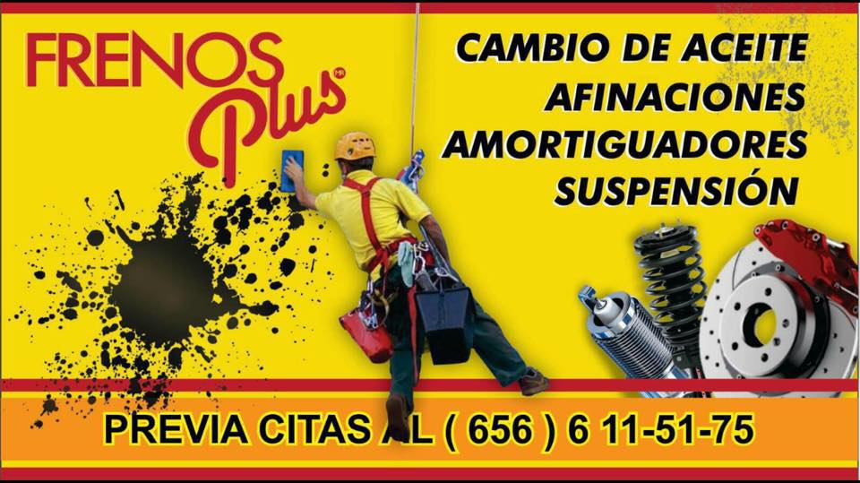 Frenos Plus. | Cholula #3365, COL LA PLAYA 1, 32315, Zona Pronaf Condominio La Plata, 32317 Cd Juárez, Chih., Mexico | Phone: 656 611 5175