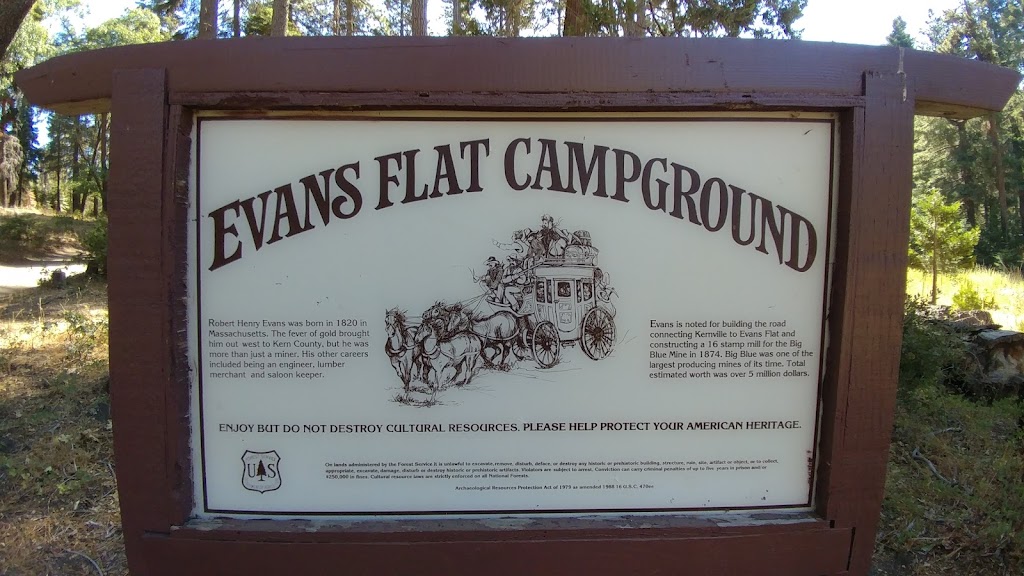 Evans Flat Campground | Rancheria Rd, Bakersfield, CA 93308, USA | Phone: (760) 379-5646