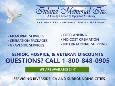 Inland Memorial Inc. Riverside | 4838 Arlington Ave, Riverside, CA 92504, USA | Phone: (951) 248-2299