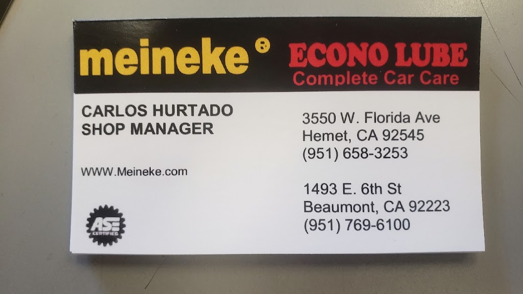 Meineke Car Care Repair & Smog | 3550 W Florida Ave, Hemet, CA 92545 | Phone: (951) 658-3253