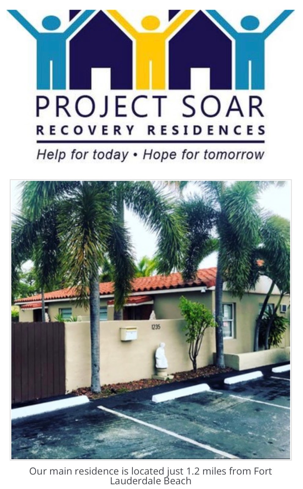 Project SOAR Recovery Residences | 1235 NE 15th Ave, Fort Lauderdale, FL 33304, USA | Phone: (954) 900-9980