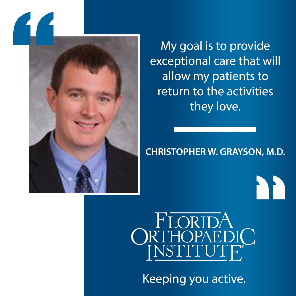 Christopher W. Grayson, M.D. | 6117 Gunn Hwy, Tampa, FL 33625, USA | Phone: (813) 978-9700