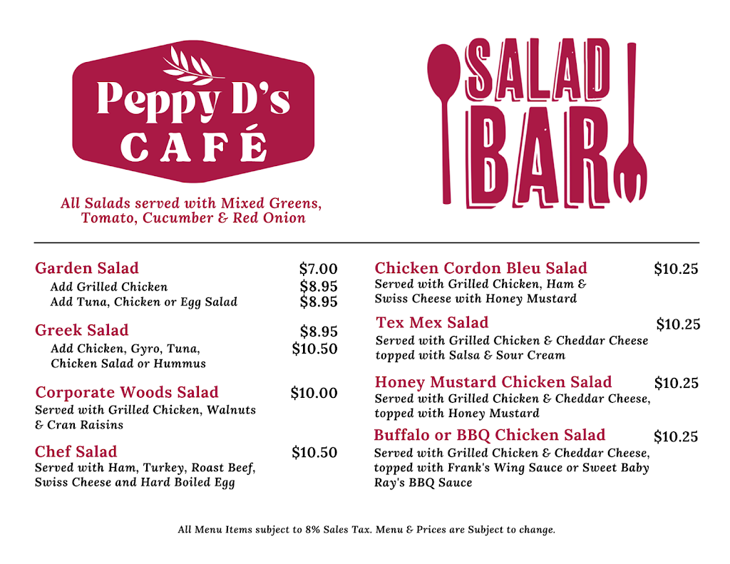 Peppy Ds Cafe | 20 Corporate Woods Blvd, Albany, NY 12211, USA | Phone: (518) 431-0020