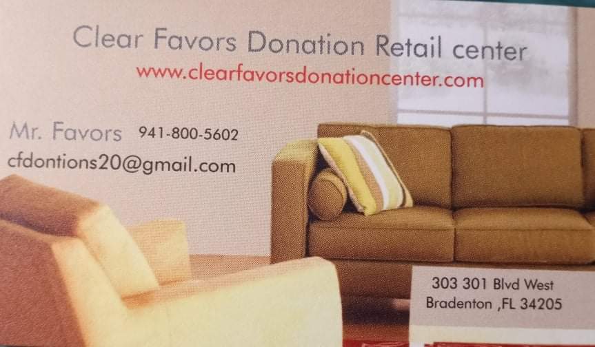 Clear Favors Donations & Retail Center | 5510 45th St E, Bradenton, FL 34203, USA | Phone: (941) 800-5602