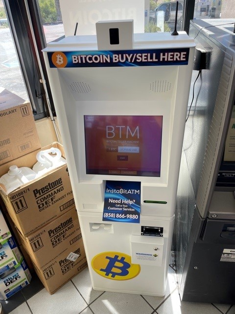 InstaBitATM Bitcoin ATM Lake Elsinore | 19930 Collier Ave, Lake Elsinore, CA 92530 | Phone: (858) 866-9880