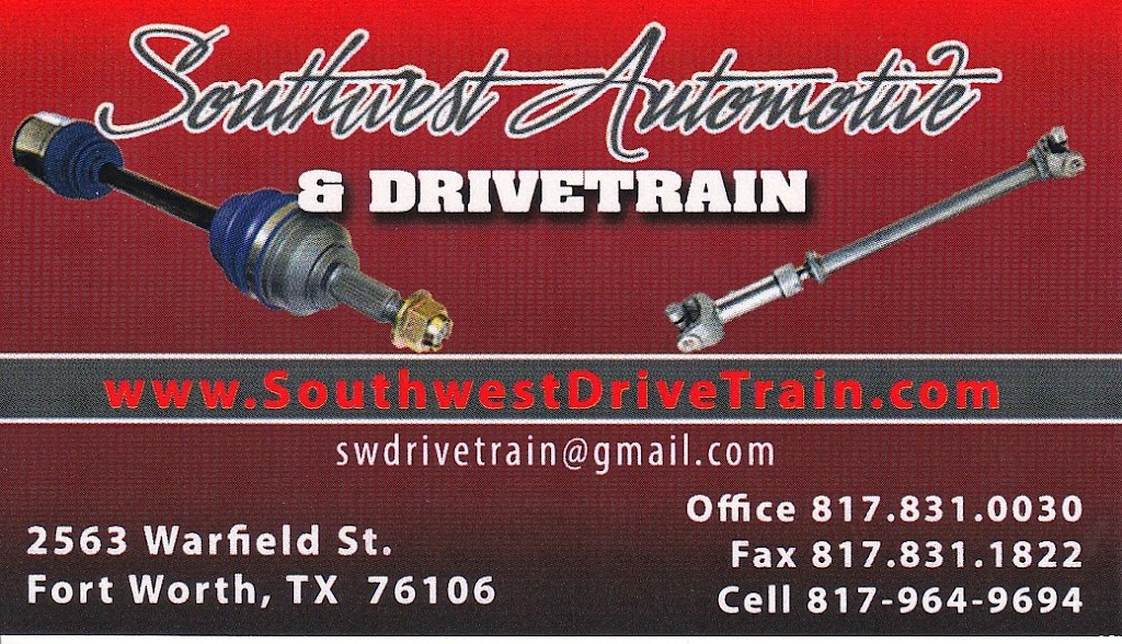 Southwest Automotive | 2563 Warfield Ave, Fort Worth, TX 76106, USA | Phone: (817) 863-3078