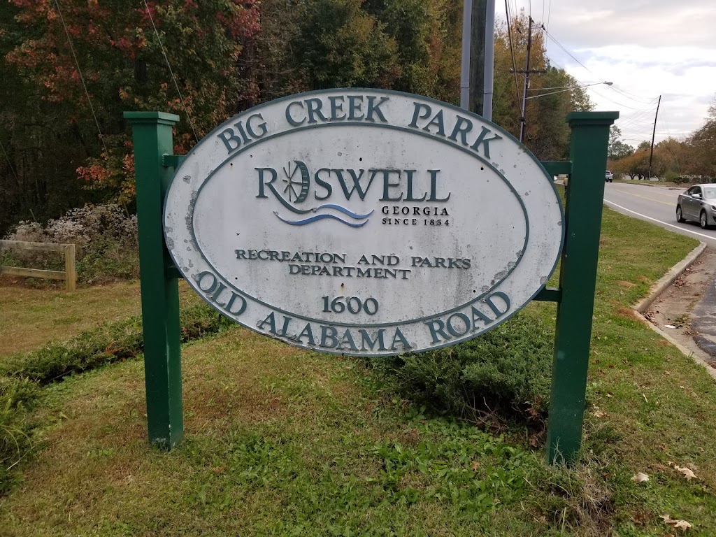 Big Creek Park | 1600 Old Alabama Rd, Roswell, GA 30076, USA | Phone: (770) 641-3705